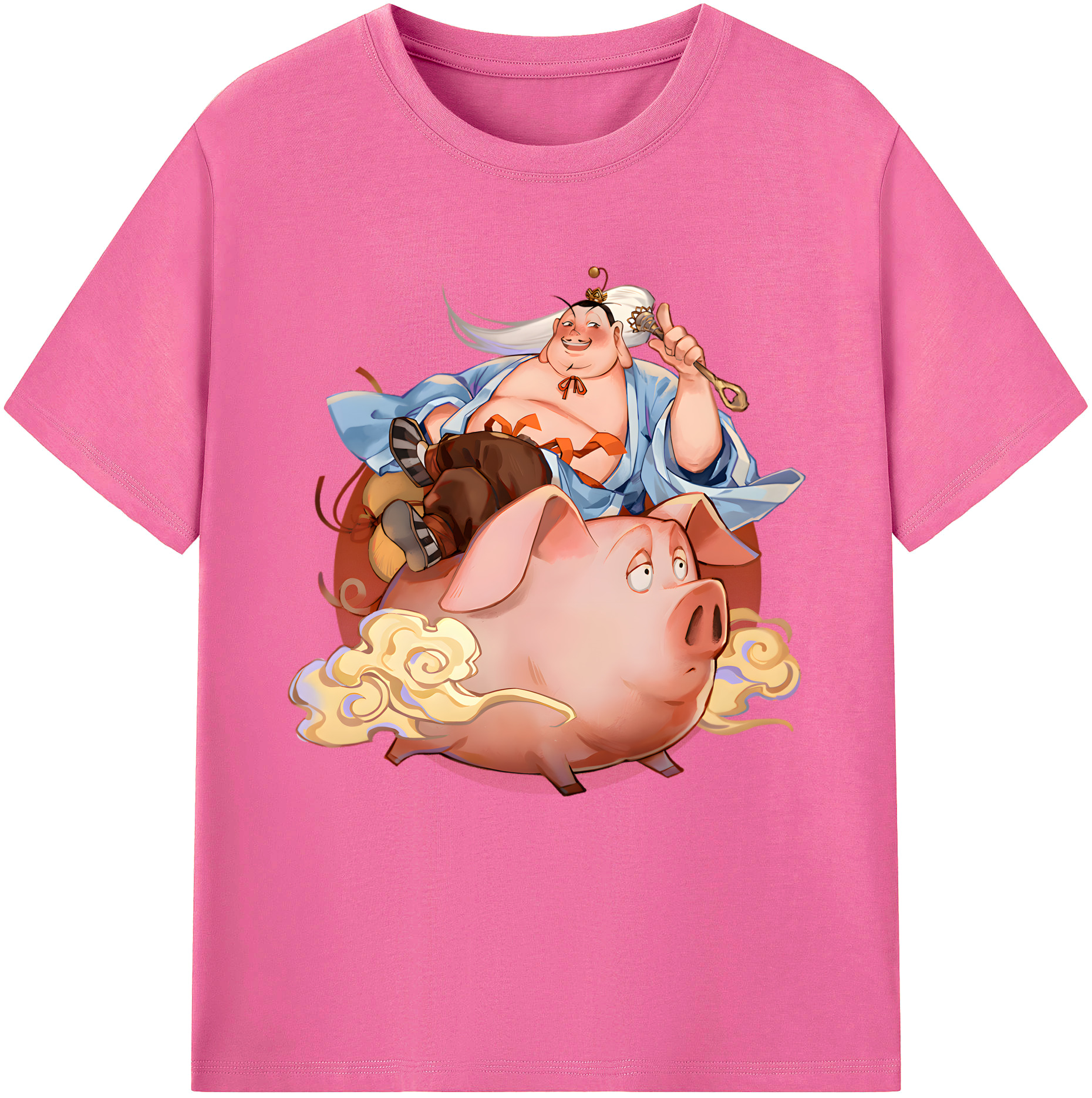 （画像用） Ne Zha 2 ナタ 魔童の大暴れ レディースカジュアルプリントTシャツ（綿100％）